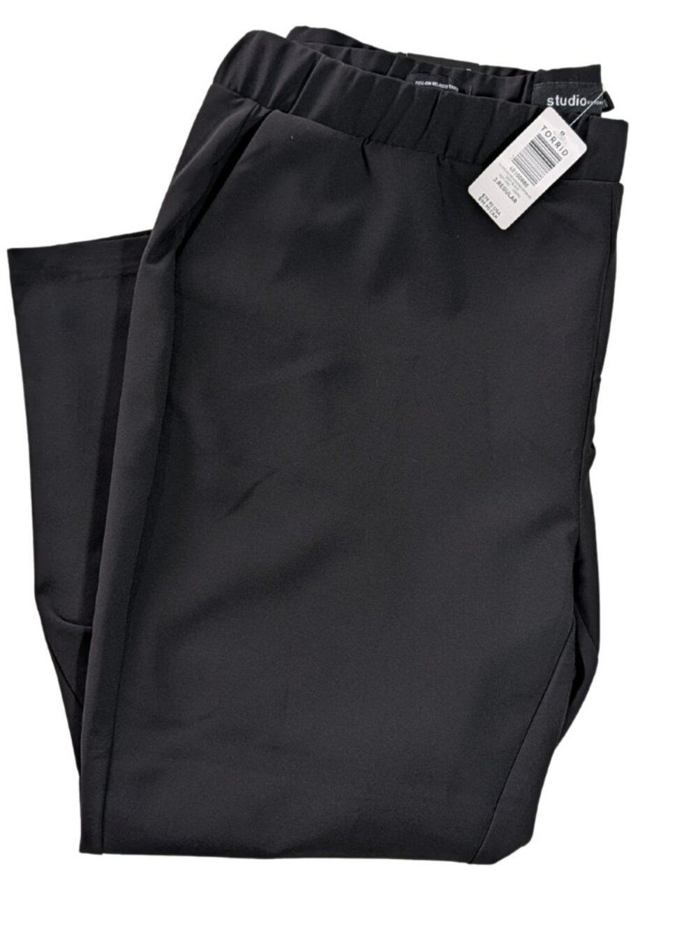 Studio by Torrid Pull On Relaxed Taper Pants Womens 3X 3R Black NWT